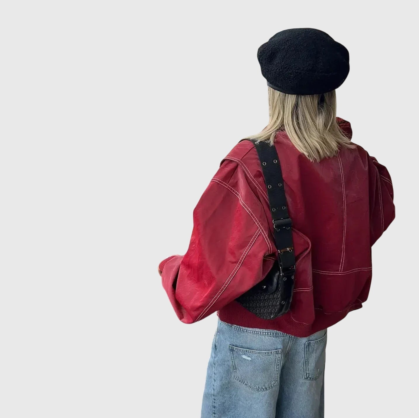 Faye™ - Ylisuuri Nahkatakki