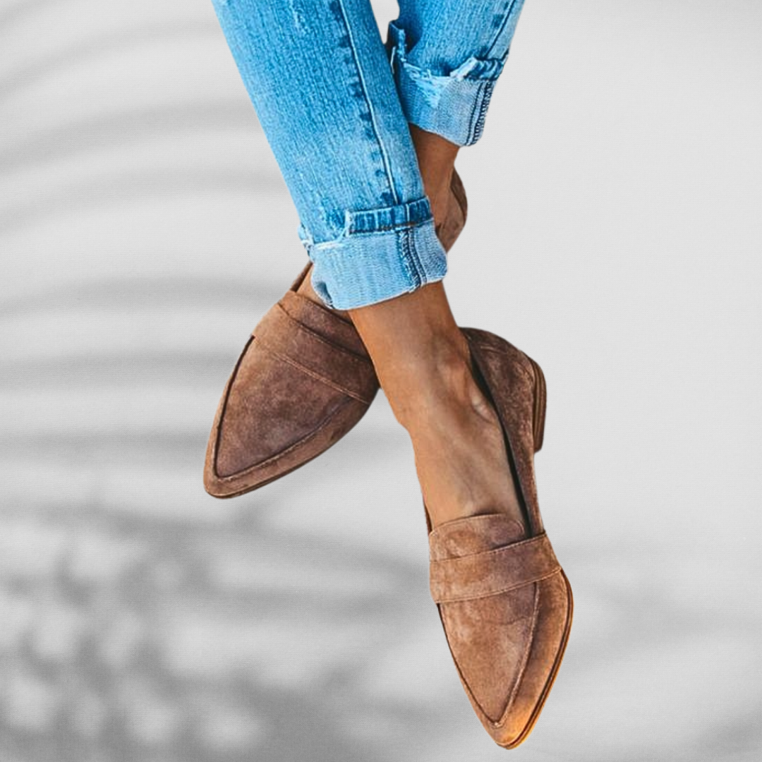 Noemi™ - Tyylikäs klassinen mokkanahkainen loaferi