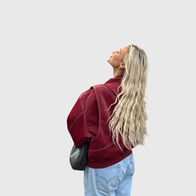 Faye™ - Ylisuuri Nahkatakki