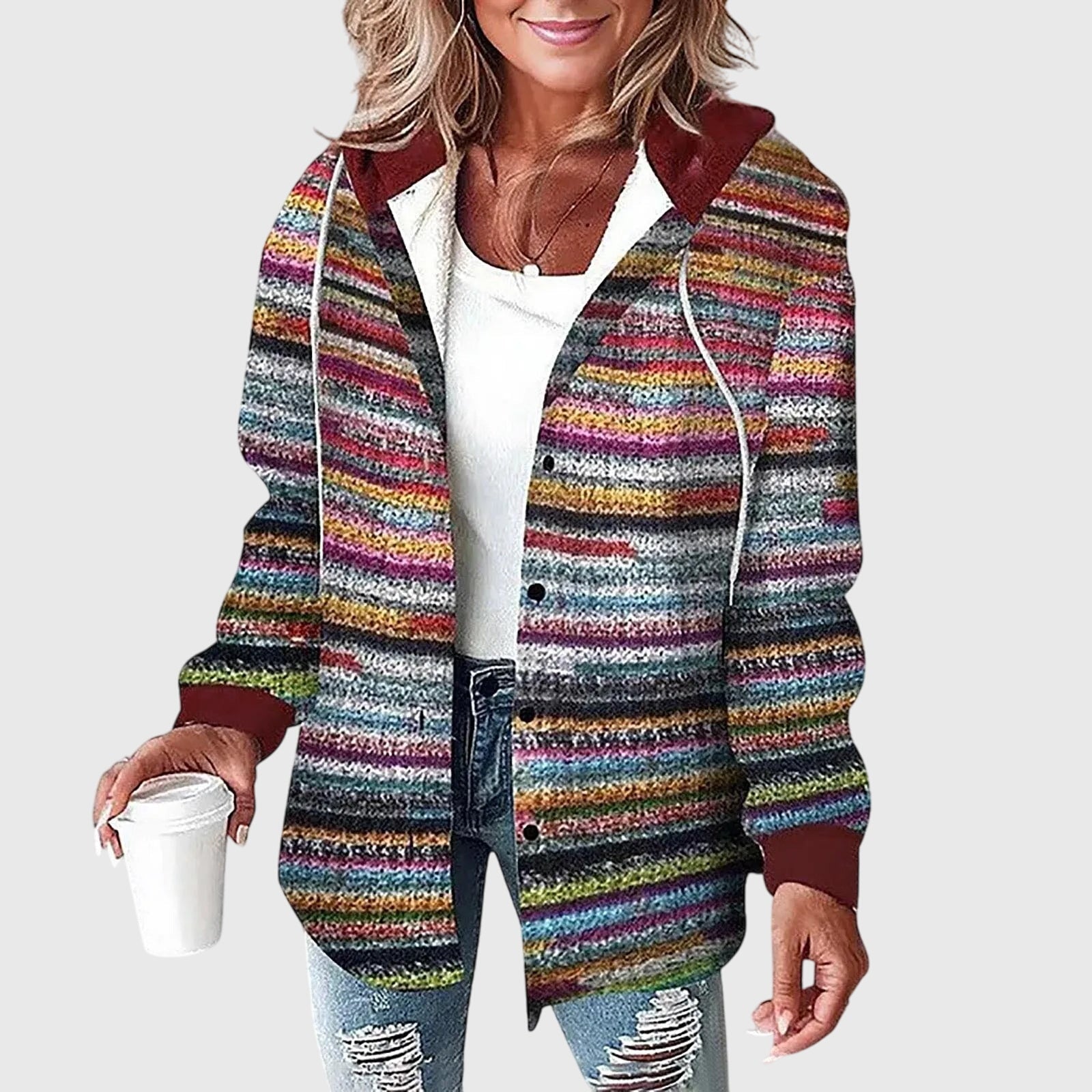 Martina™ | Naisten Verkko Napitus Takki