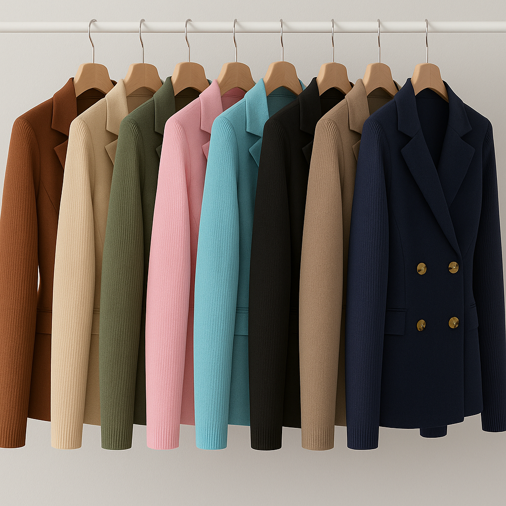 Lenora™ | Premium Tyylikäs Neulehiha Blazer